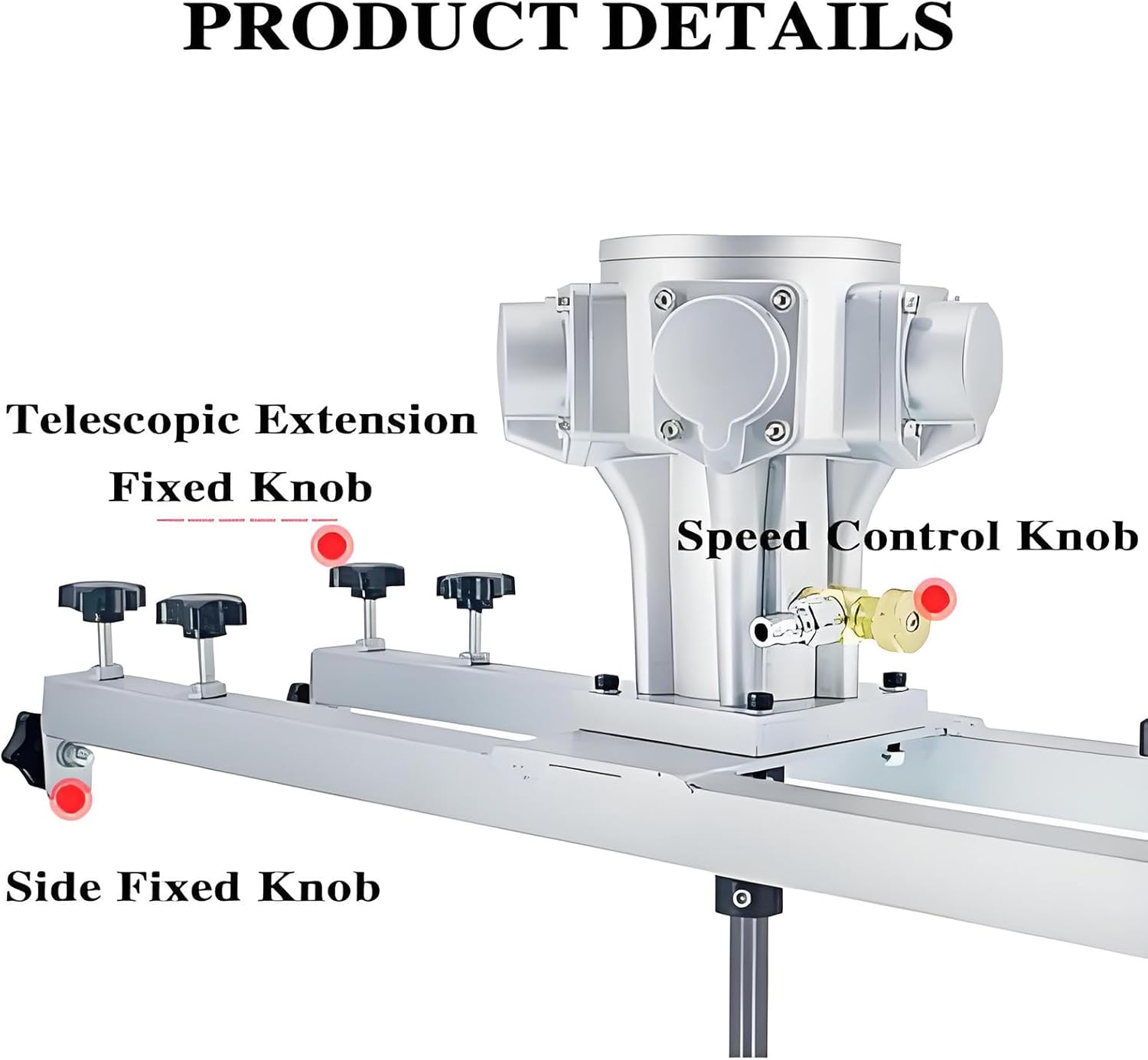 Pneumatic Paint Mixer, IBC Air Agitator, 3/4Horsepower Paint Stirring Machine, 72-120cm Adjustable Support Hanger, Speed 0-2600RPM, Stirring Capacity 1000L, for Ink, Paint, Various Liquids