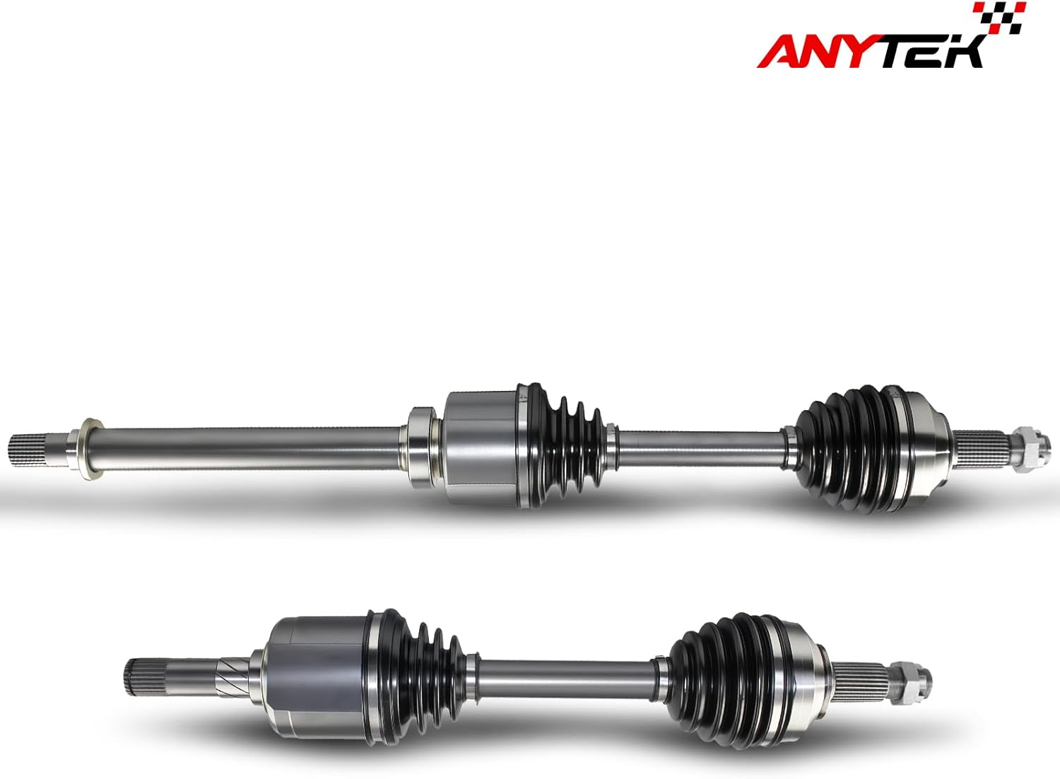 Anytek Front Left & Right Front CV Axle Shaft Assembly For Nissan Rogue 2008 2009 2010 2011 2012 2013 AWD & Rogue Select 2014 2015 L4 2.5L AWD Only Replace# NCV53000, NCV53001 Passenger & Driver