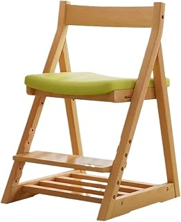 Silla de escritorio para oficina en casa, Silla de estudio for niños, silla de comedor ajustable de madera for el hogar, puede levantar la silla de ordenador, silla de escritorio for estudiantes peque