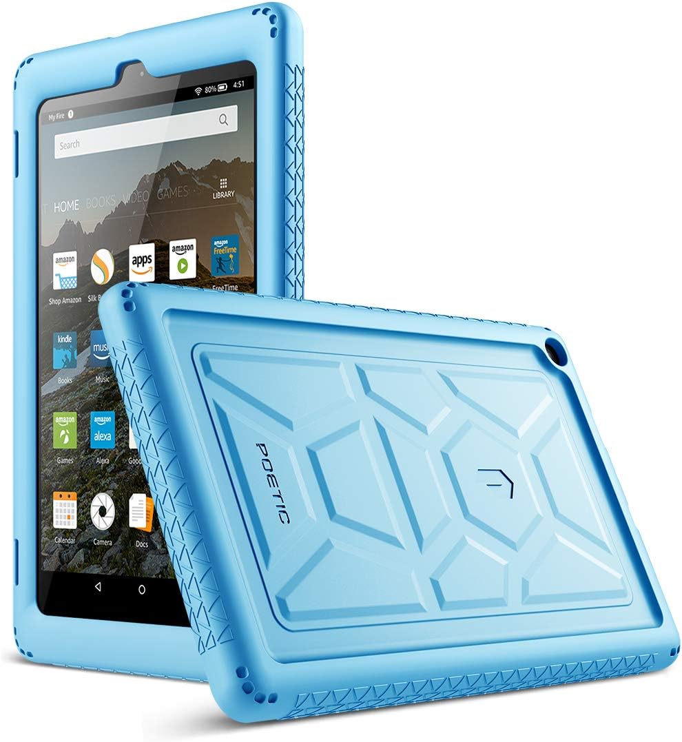Poetic Turtleskin Case For Amazon Fire 7 (2022) - Kids Protective Cover With Sound Amplification