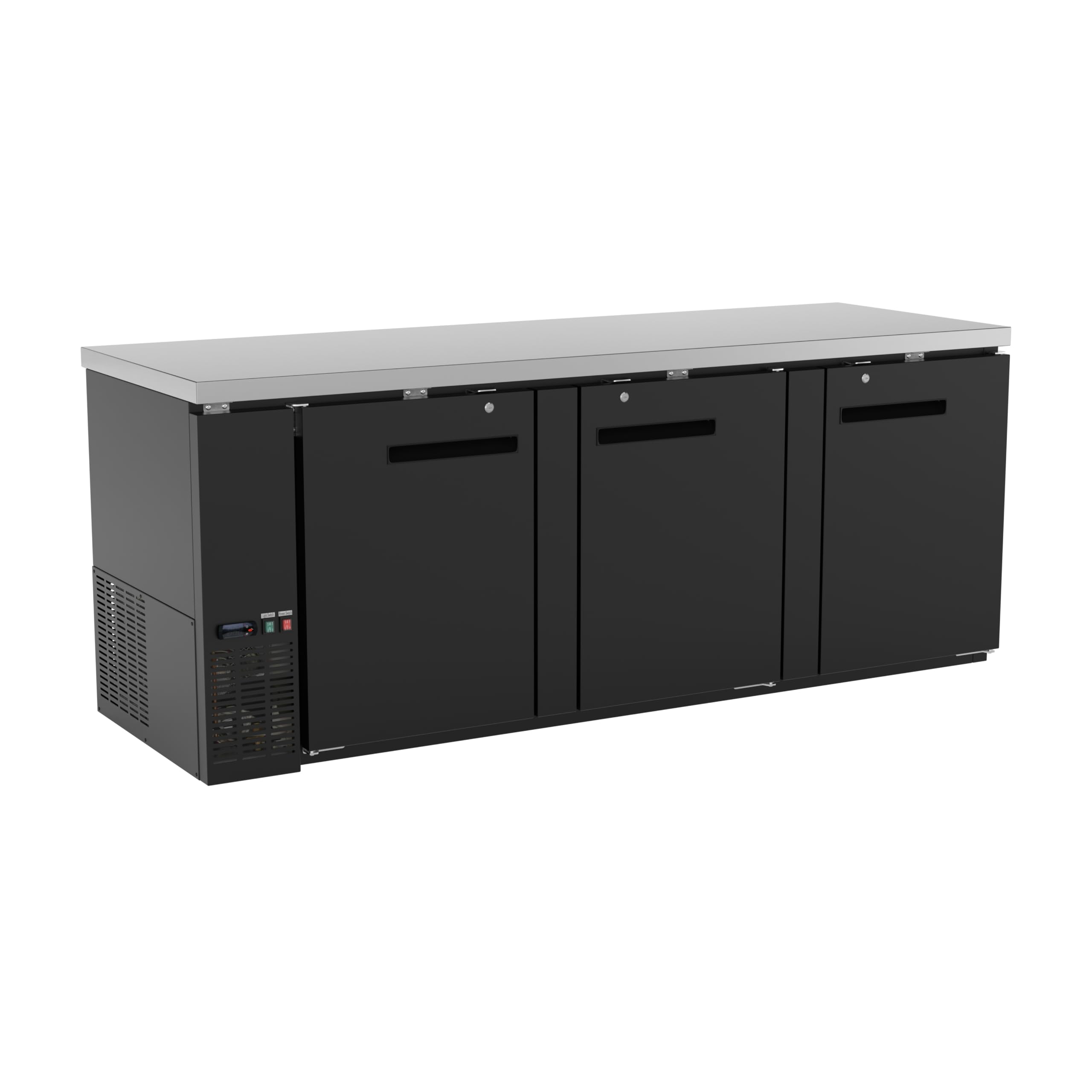 Krollen Industrial UBB-4-HC 32.4 cu ft Beverage Cooler Black