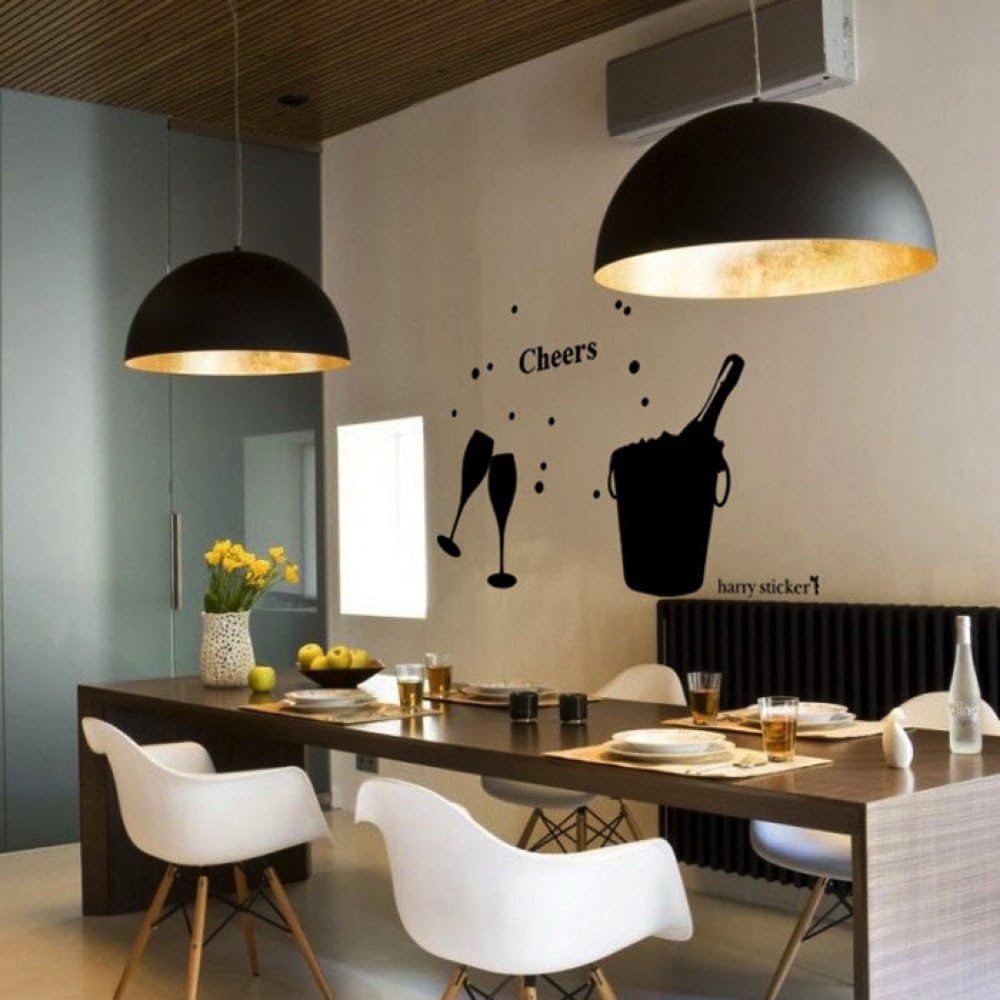 Harry Sticker X'Mas Removable Wall Decor Decal Sticker [Made in Japan] UHST00450 X'Mas Champagne Size M Brown