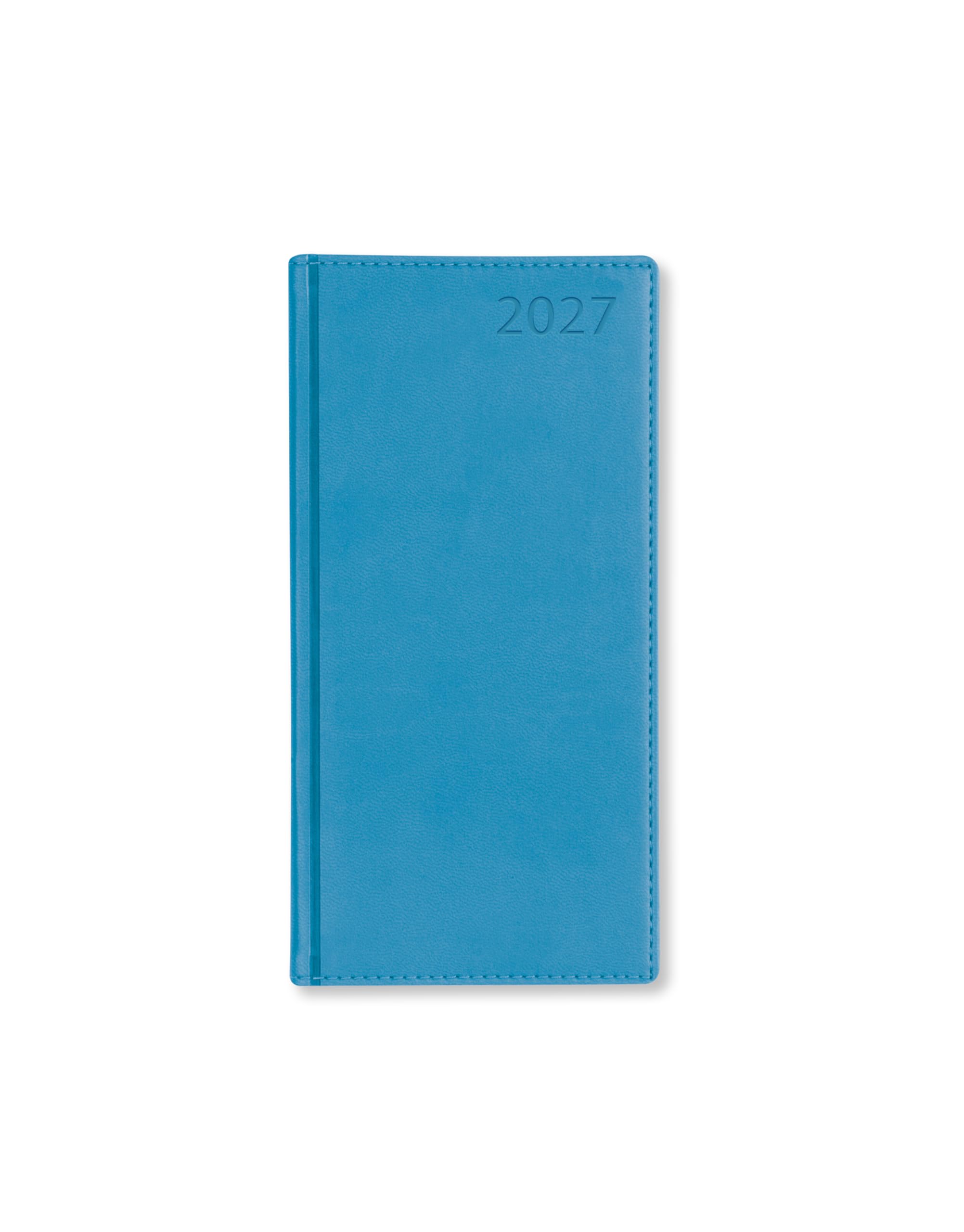 Letts of London Verona Slim week to view 2027 diary - Aqua 27-081240