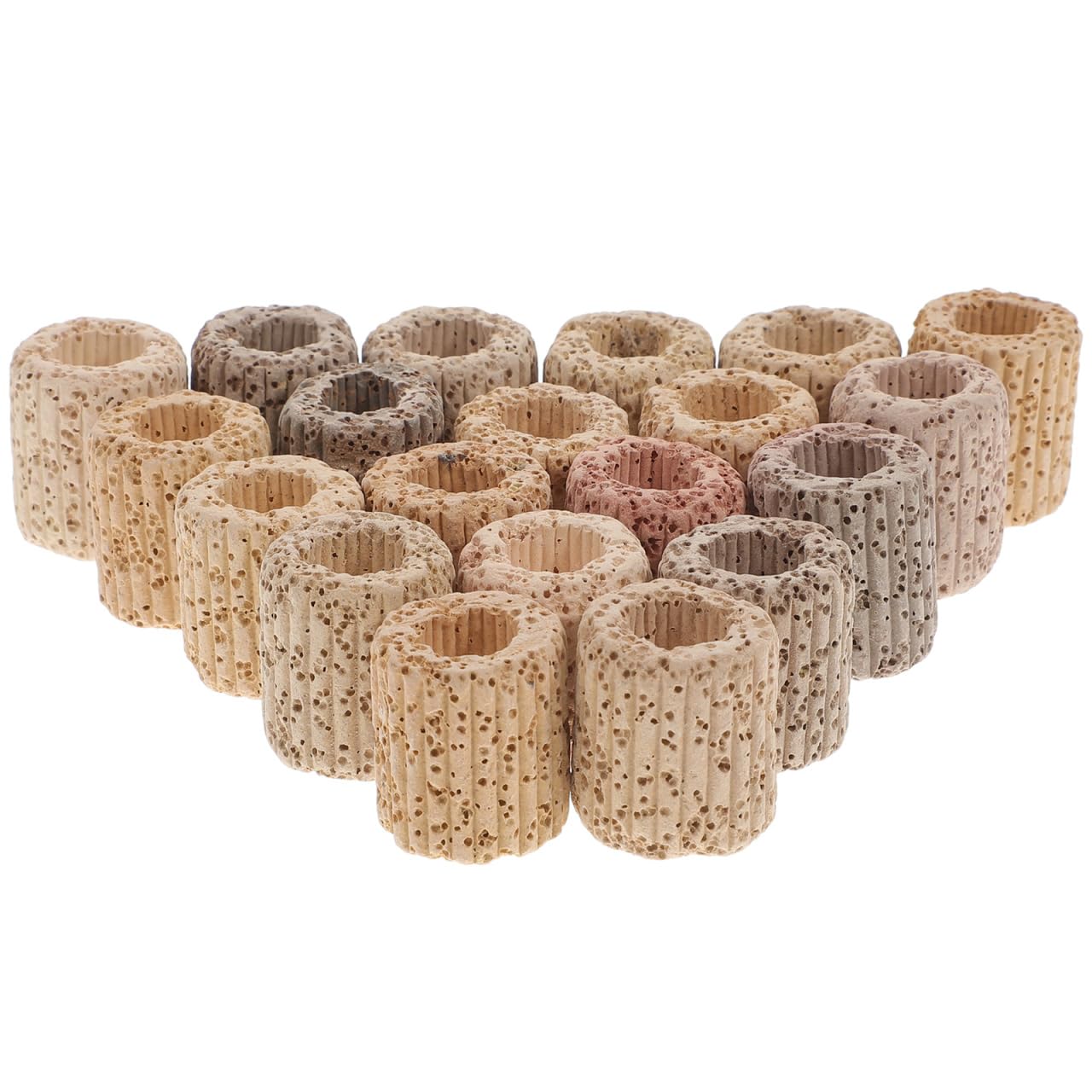BESPORTBLE 20Pcs Water Plant Fixed Rings Pottery Gravity Weights for Aquarium Plant Anchors Fish Tank Landscape Decoration Suitable for Small Aquatic Plants