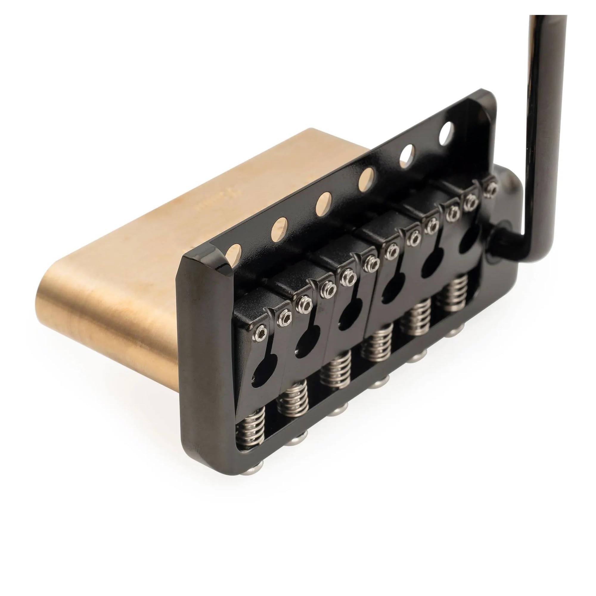 Accesorio Para Instrumento De Guitarra Eléctrica Puente Trémolo De Latón Macizo De 52.5mm | Puente de guitarra(Bk)