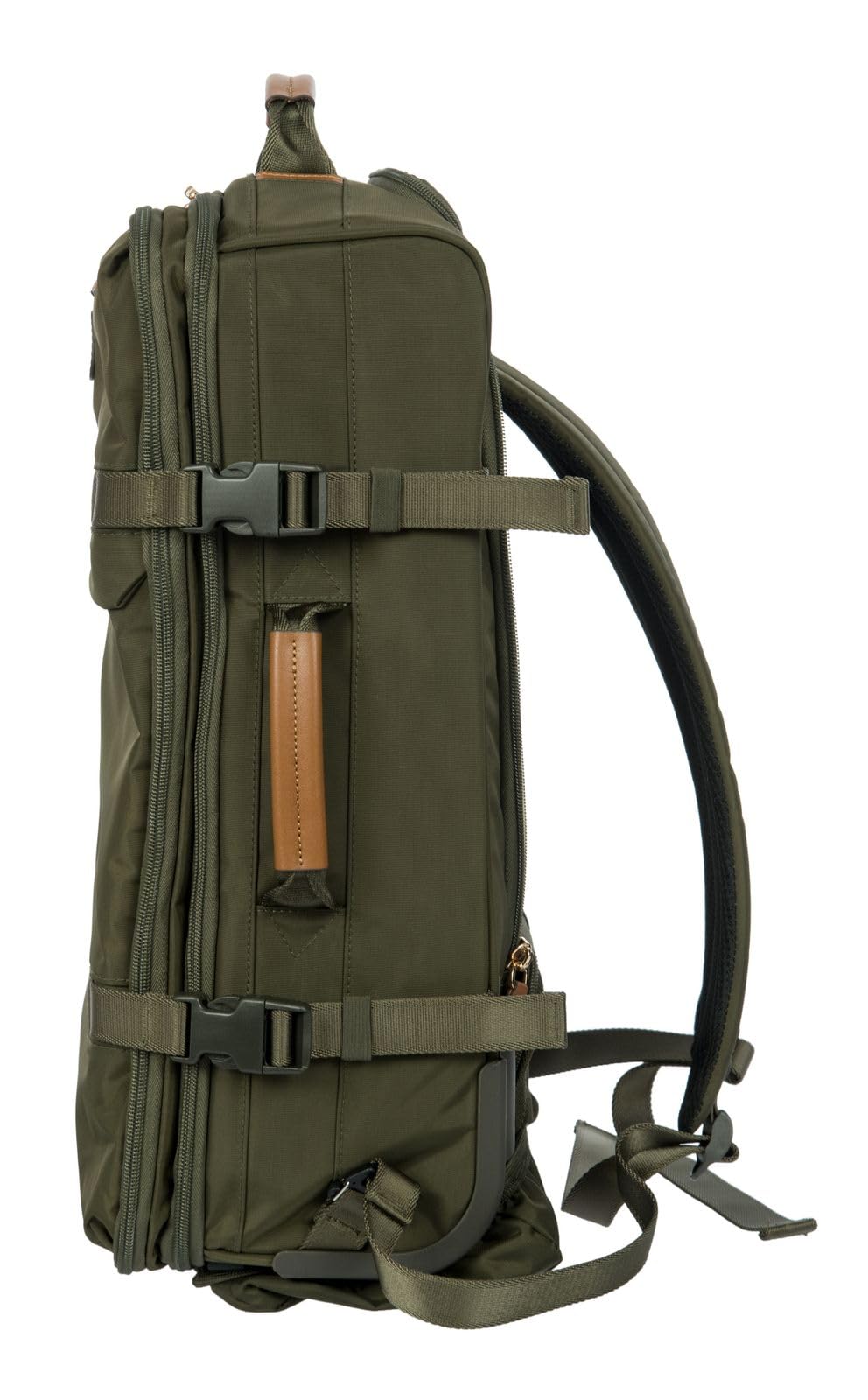 Bric's Mochila Trolley con Compartimento para portátil X- Collection Trolley Backpack 30L Olive Verde Oliva 50cm