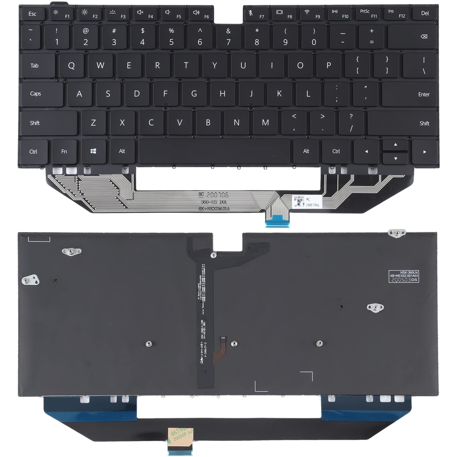 Amazon.co.jp: for Huawei matebook x pro usバージョンキーボード付き