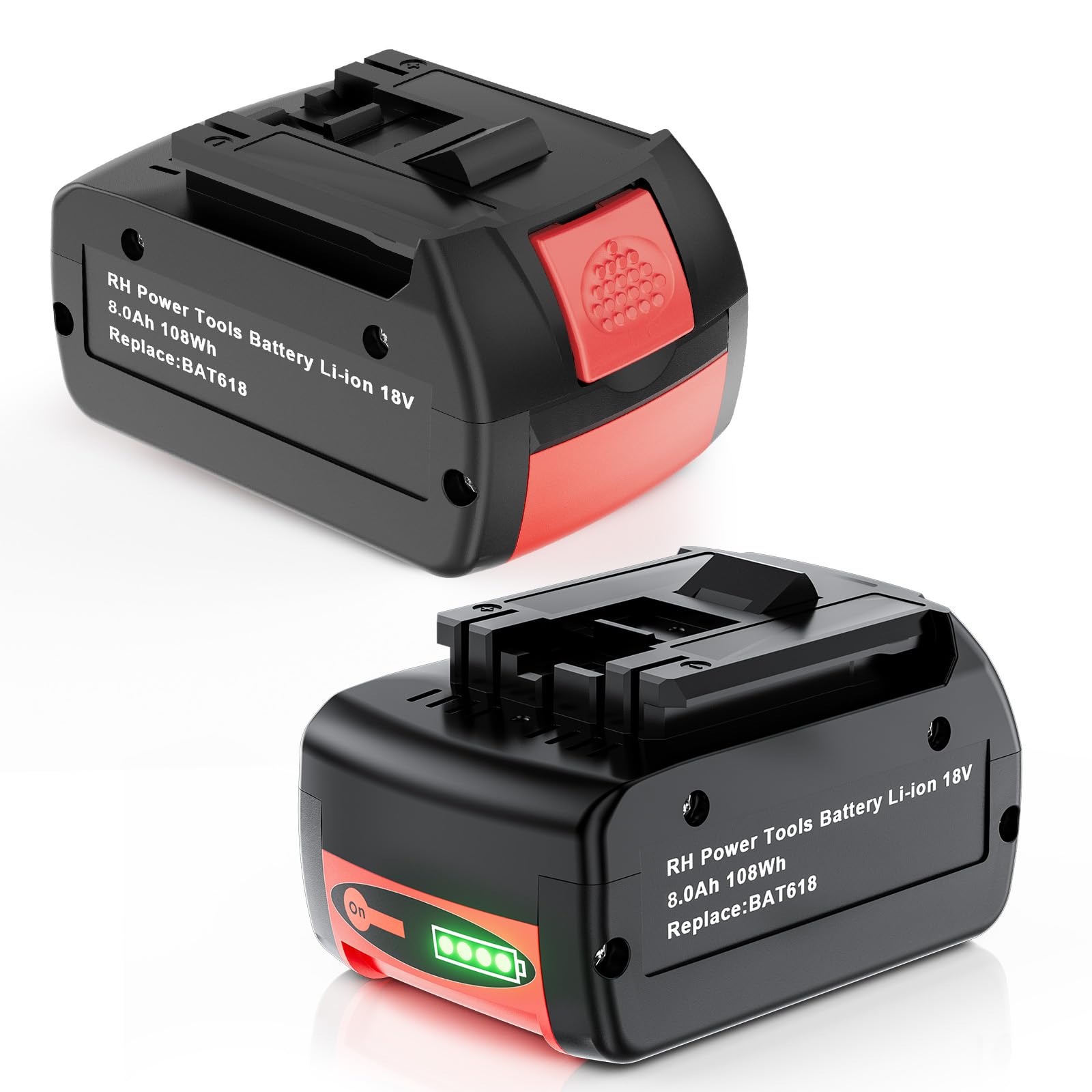 Ersatzakku für Bosch Akkus, kompatibel mit Bosch PBA PSB PSR Serie, Green Tools Haus- und Gartensystemen, Gardena Geräten und 18V Akku-Werkzeugen