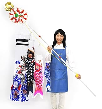 Amazon | 鯉のぼり1m金昇龍吹き流しこいのぼりフルセット 設置