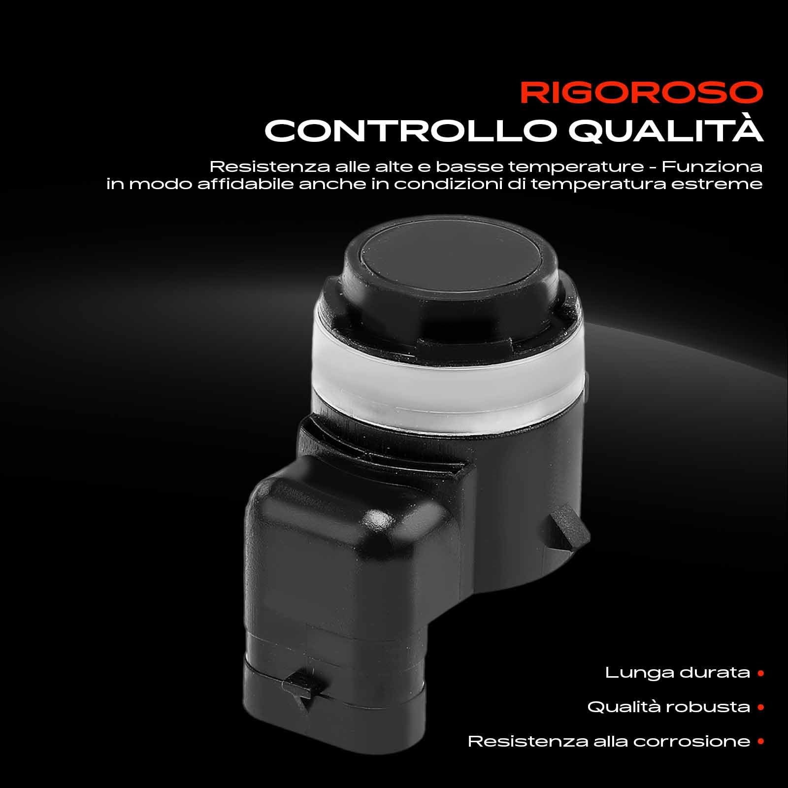 Frankberg 4 sensori di parcheggio anteriori e posteriori 5Q0919275A | Compatibile con: A3 Limousine 8VM 8VS, A3 8V1 8VK, O.c.t.a.v.i.a III 5E3 NL3 NR3, O.c.t.a.v.i.a III Combi 5E5 5E6
