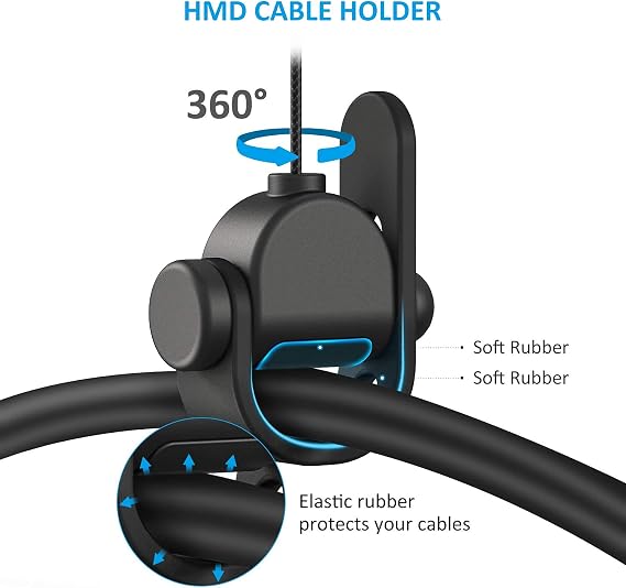 KIWI design VR Cable Management, 3 Packs VR Pulley System Compatible with Quest 3S/3/2/1/Pico/PSVR/PSVR2
