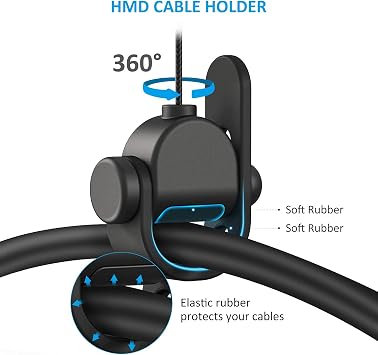 KIWI design VR Cable Management, 3 Packs VR Pulley System Compatible with Quest 3S/3/2/1/Pico/PSVR/PSVR2