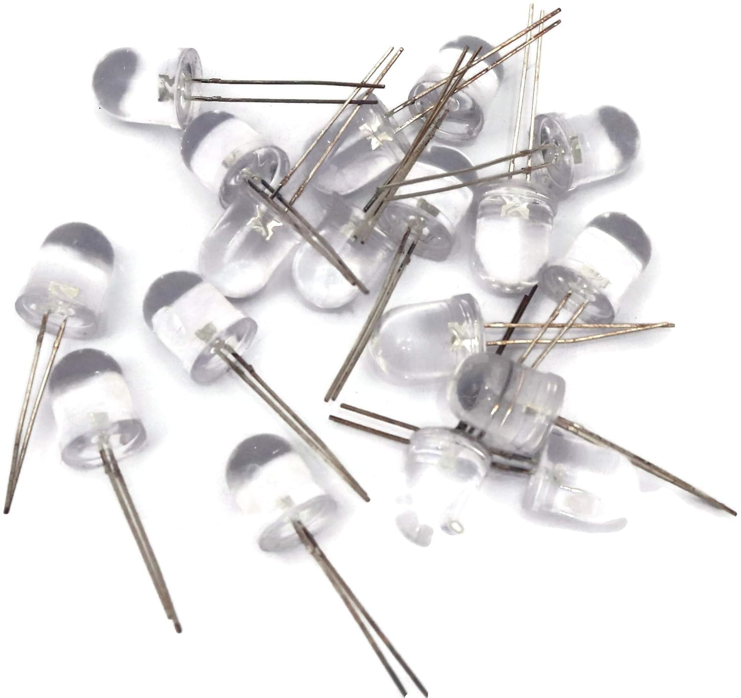 pal electrobuzz10mm Clear LED Diodes, Through-Hole, 2-Pin, Pack of 50 | Through-Hole Mount, 2-Pin Leads, Clear Lens, Electronic Components, DIY Projects-image-30