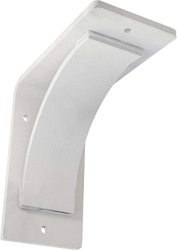 Vista 49 de Soporte de acero Morris de 3 pulgadas de ancho x 10 pulgadas de profundidad x 10 pulgadas de alto, con recubrimiento en polvo negro Negro