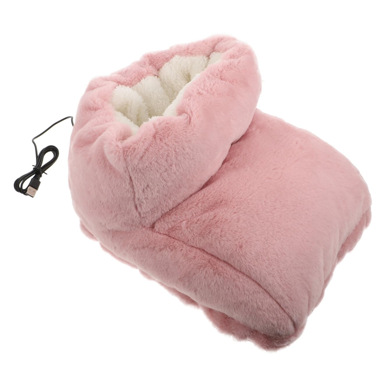 Rosa USB Fußwärmer für Winter, Warmes Heizschuh Modell, Abnehmbar