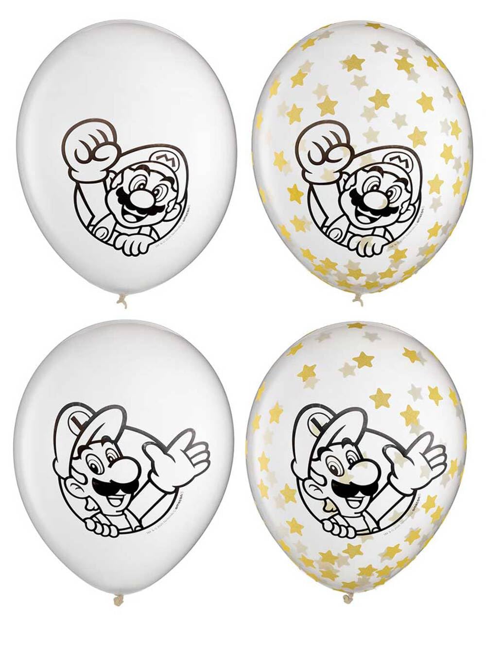 Super Mario Brothers Latex Confetti Palloncini