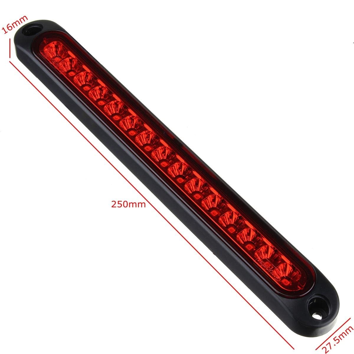 Luces Giro Indicadoras 1 Uds 15 LED Luz Trasera Remolque Señal De Parada Remolque Luces LED Camión 12V 24V Camión Luces LED Luz Trasera 10-30V Luz De Freno Luz Intermitente Lateral Dinámica Led