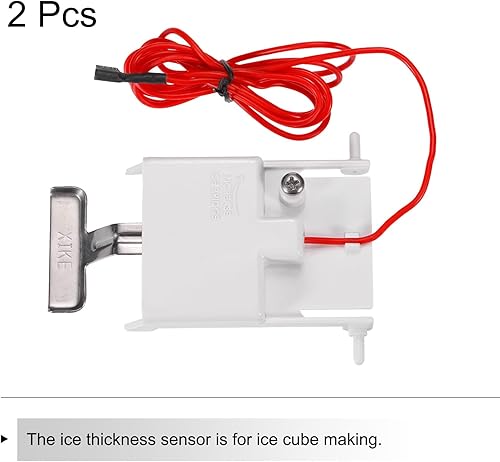 Miniatura 3 de MECCANIXITY Sonda de control de espesor de hielo de boca plana Sensor de espesor de hielo 59.1 in línea para máquina de hielo 2PCS