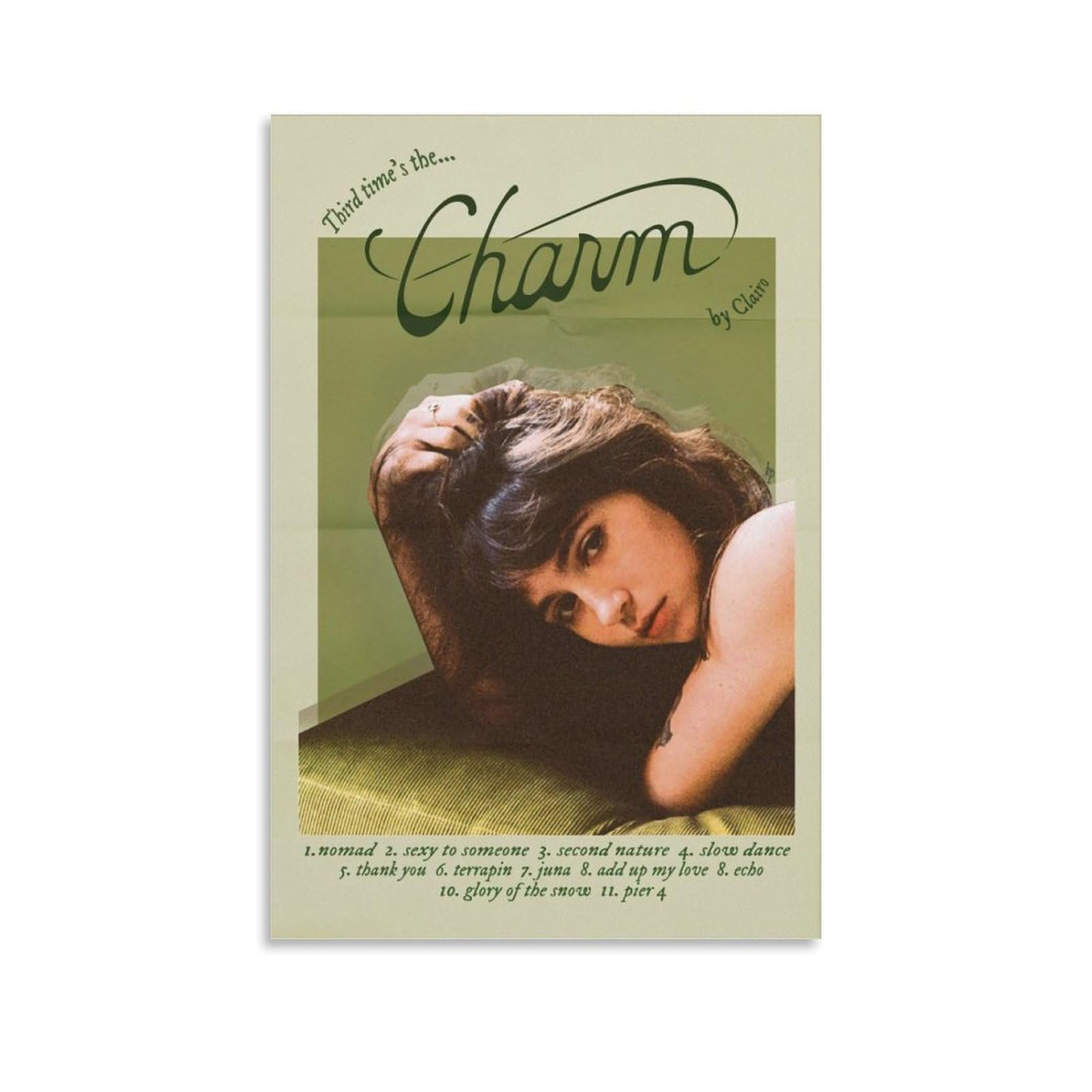 Raatrey Clairo Poster Music Album Charm Vintage Music Posters for Room Aesthetic Canvas Wall Art Bedroom Decor12x18inch(30x45cm)