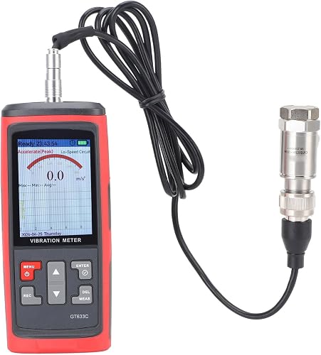 Vibromètre à Main Numérique Analyseur de Vitesse pour Moteurs HVAC Générateur Ac