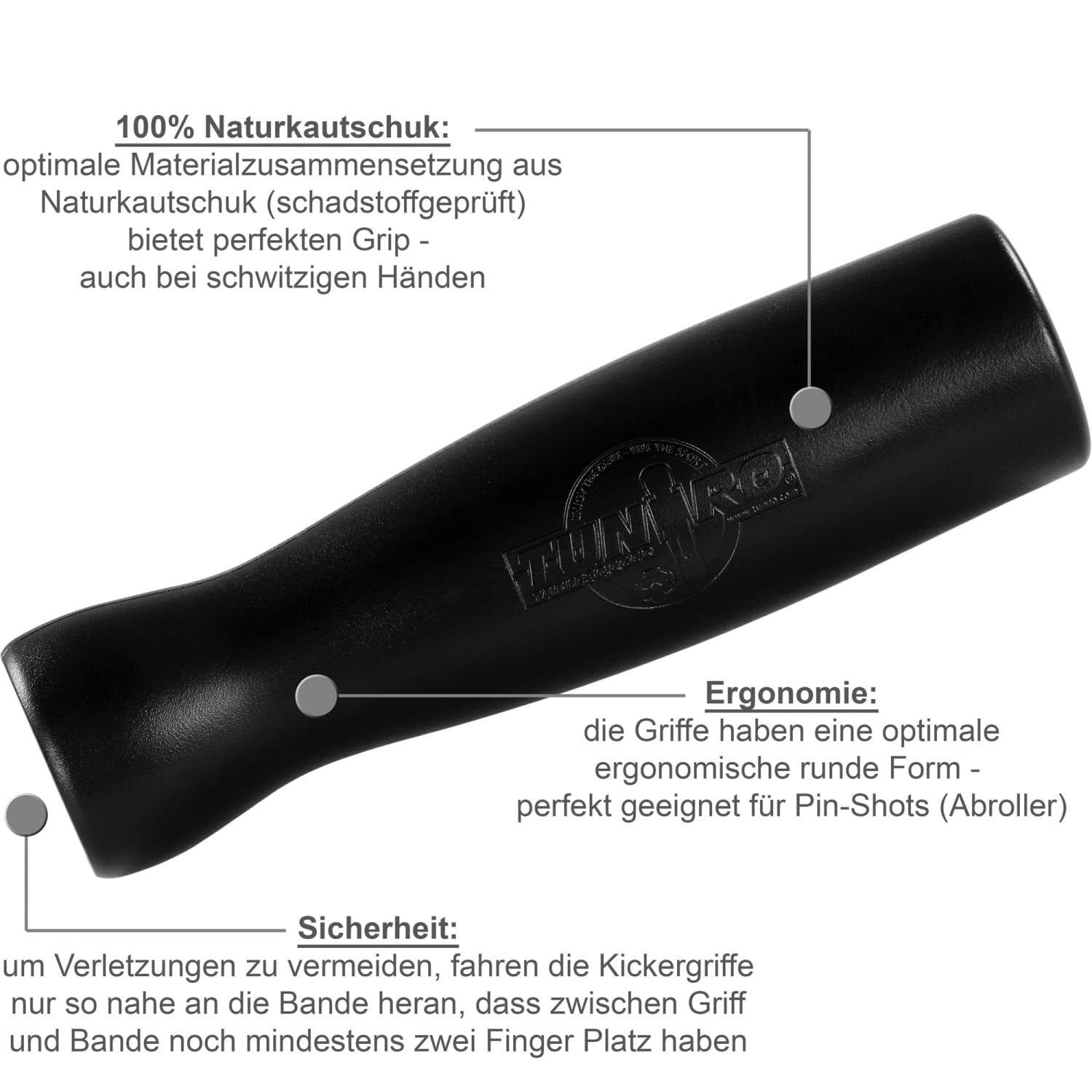 TUNIRO Tischkicker Basic/Pro, vormontiert, 4 Dekorvarianten, schadstoffgeprüft, inkl. DVD + Bälle, Kicker-Tisch Tischfussball