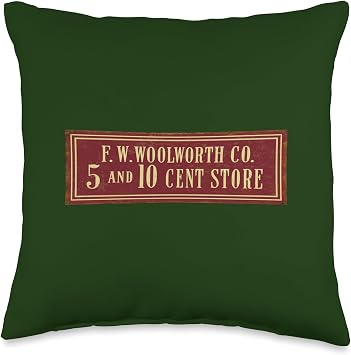 Woolworth Old Store Gone Throw Pillow