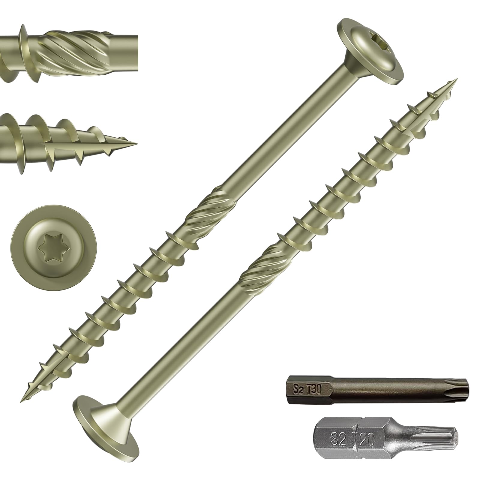Wensilon Lag Screws - 91PCS Structural Screws -25 Wensilon Lag Screws - 91PCS Structural Screws -25
