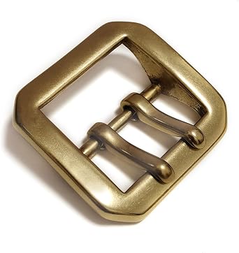 1.5(3.8cm) Solid Brass Double Needle Belt Buckle