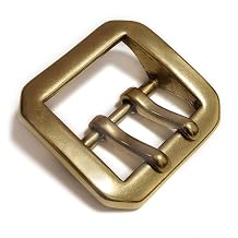 1.53.8cm Solid Brass Double Needle Belt Buckle