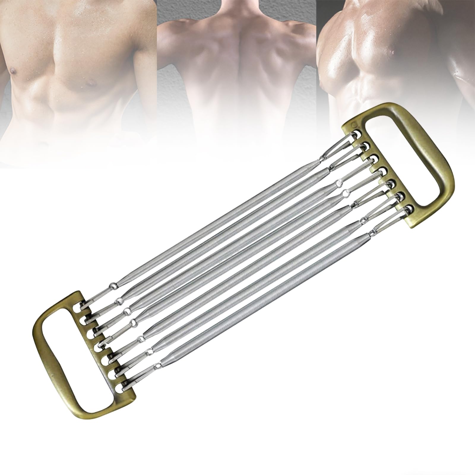Espansore toracico, 7 molle staccabili per allenamento fitness, per rafforzare i muscoli e costruire le braccia, ideale per allenamenti a casa e in ufficio