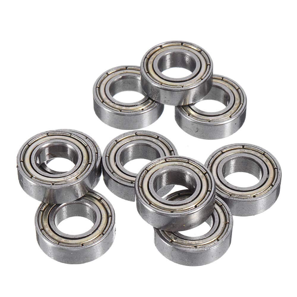 RCGKNNMUZ 80Pcs 16mmx8mmx5mm Steel Shielded Deep Groove Ball Bearing 688ZZ