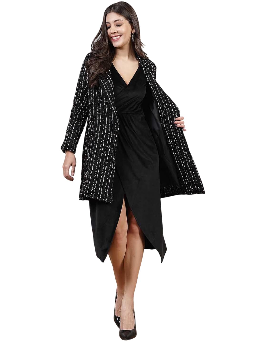 poshbery Black Winter Coat-picture-24