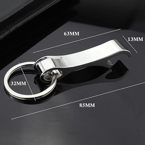 Miniatura 2 de 3 abrebotellas de cerveza, pequeño abrebotellas de aleación con llavero son convenientes para llevar y se utilizan para fiestas, vida diaria, viajes