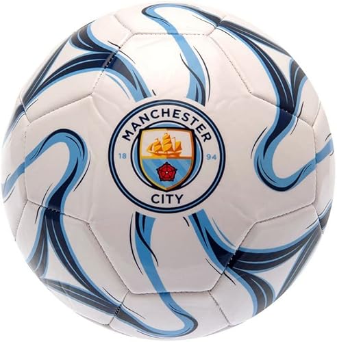 Man City 26 - Pelota de cosmos (26 paneles, tamaño 5), color blanco