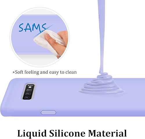 Miniatura 2 de Funda de silicona líquida compatible con Galaxy S10 Plus, protección de cuerpo completo de goma de gel a prueba de golpes para Galaxy S10 Plus 6.4