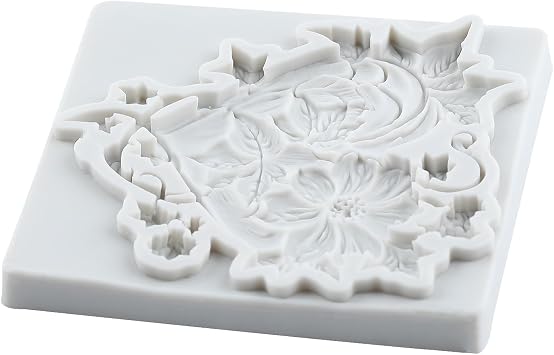 Heart Silicone Mold Heart Shaped Flower Vine Fondant Molds For Cake Decoration Cupcake Topper Chocolate Candy Polymer Clay Gum Paste