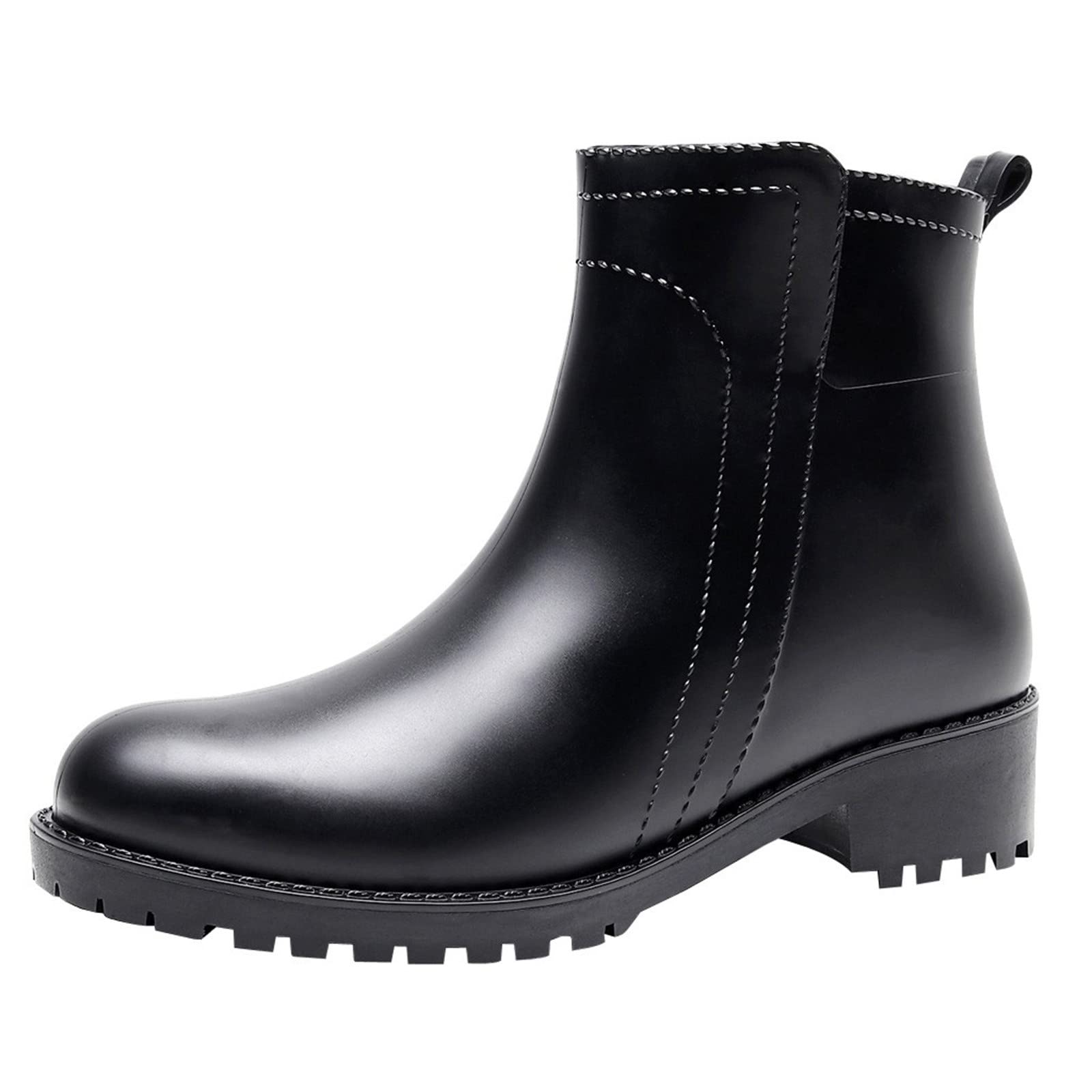 Botas de goma para mujer, botines de goma cortos, botas de lluvia, impermeables, botines de jardín, botas de goma, para exteriores, antideslizantes, para tobillo, botas de lluvia, botas de lluvia