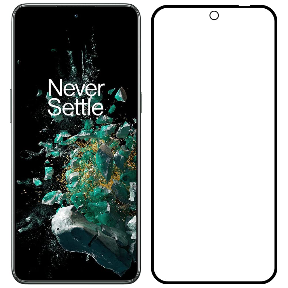 Tough Lee Tempered Glass Screen Guard Protector for OnePlus 10T 5G (Black) Edge to Edge Full Screen Coverage with Easy Installation Kit; Pack of 1