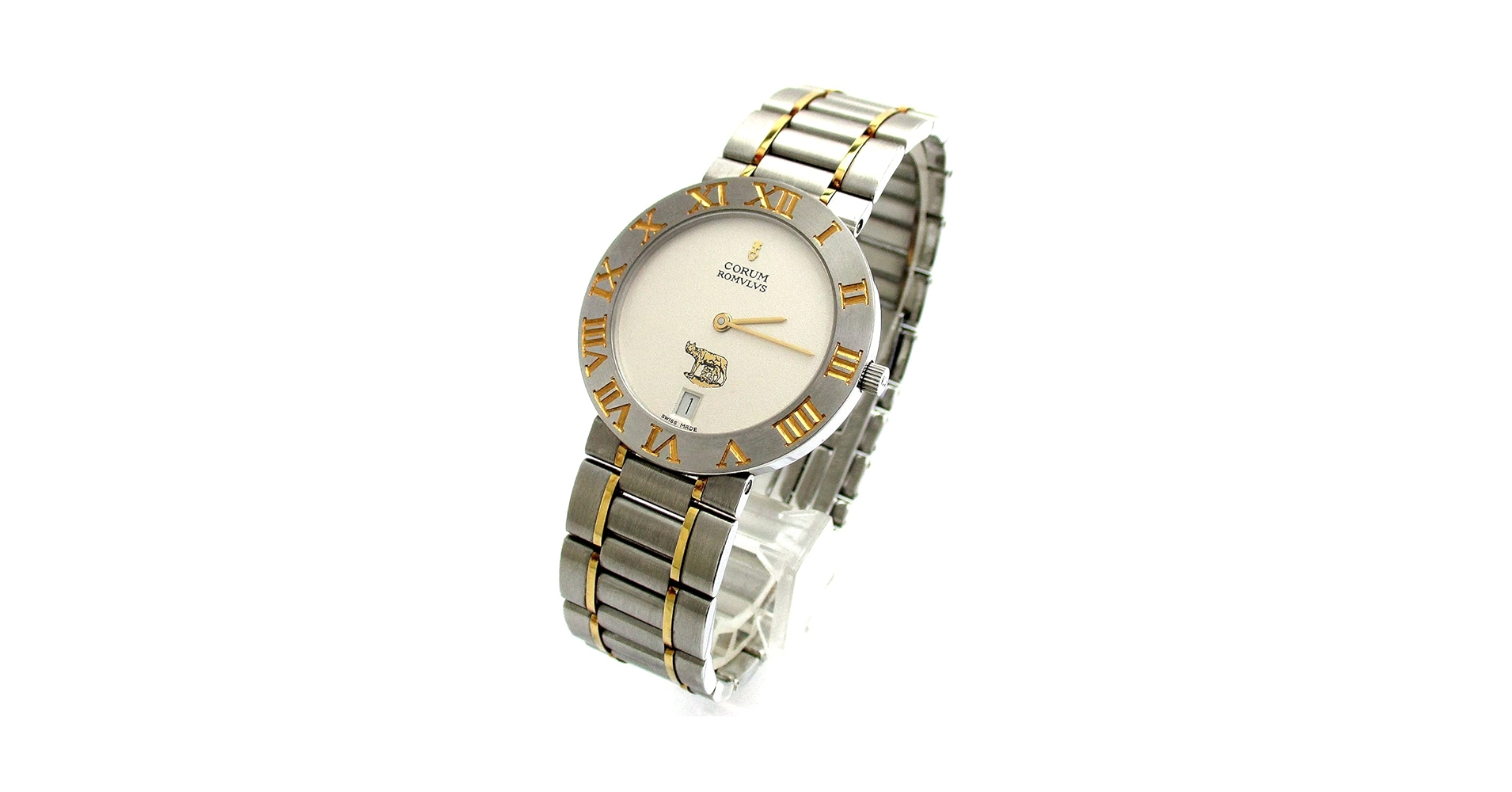 Amazon | [コルム]CORUM 腕時計 ロムルス K18 コンビ ブロック