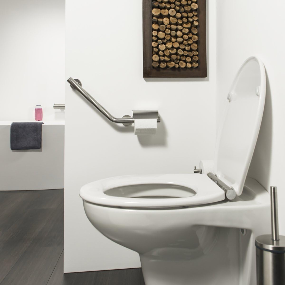 Get Cheap Price Tiger Boston Grab Rail with Toilet Roll Holder, 40.4 x 24.1 x 8 cm, Stainless Steel Brushed Get Discount 70% Price Tiger Boston Grab Rail with Toilet Roll Holder, 40.4 x 24.1 x 8 cm, Stainless Steel Brushed