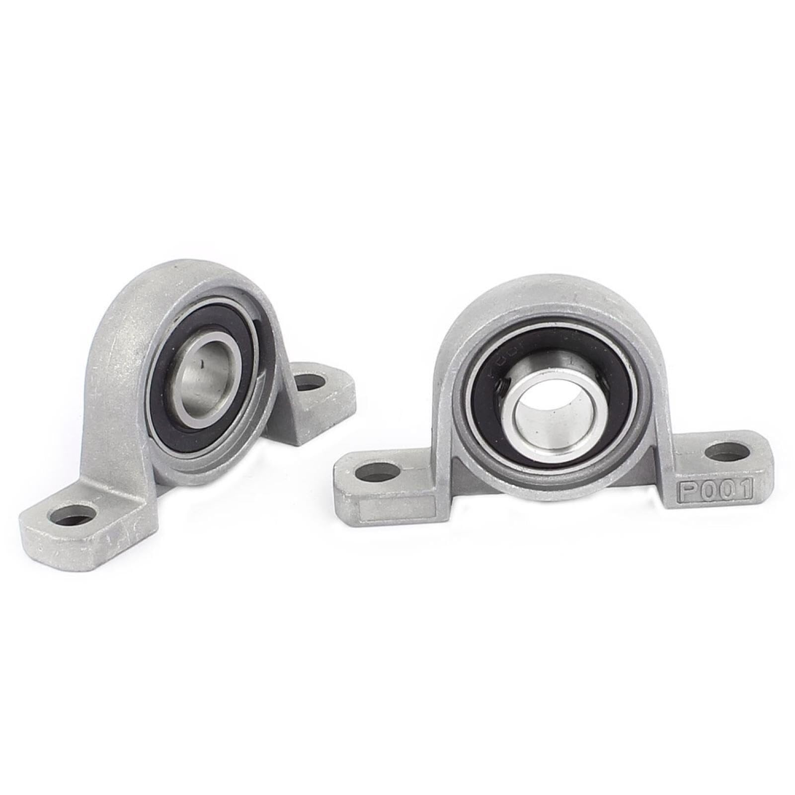Bearing, 2PCS KP001 12mm Dia Bore Self Align Vertical Mounted Flange Bearing Pillow Block Wear Resistance