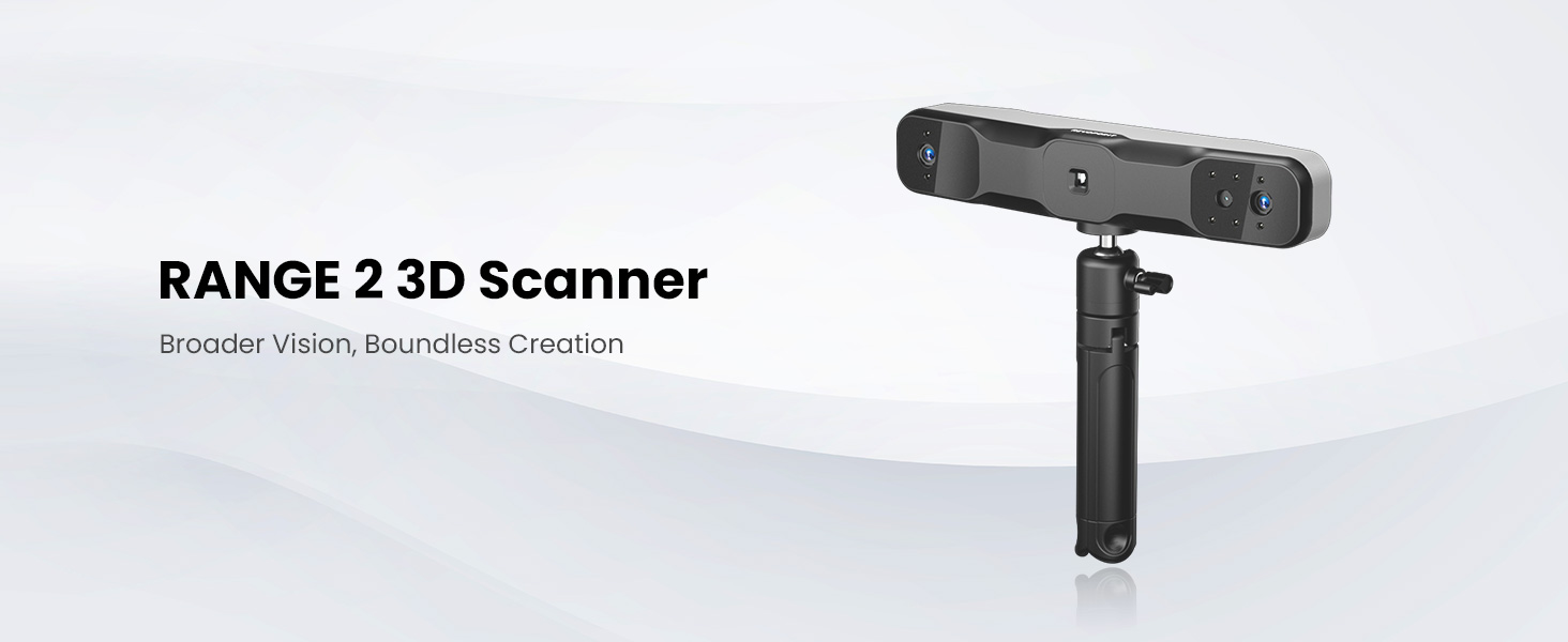 Revopoint Range 2 3D Scanner for 3D Printing Handheld, 3D Printer