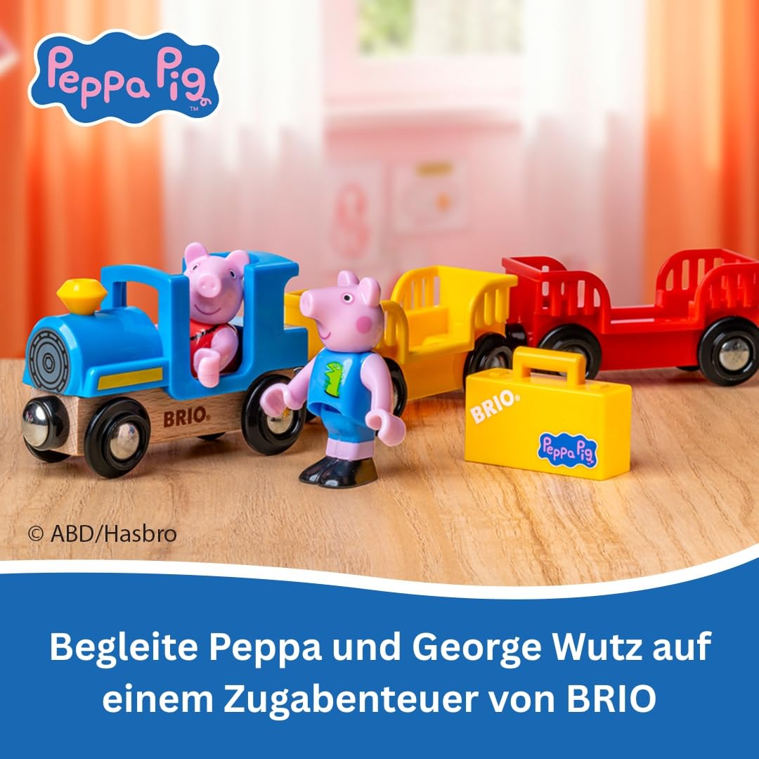 BRIO - Peppa Wutz Zug - Spielzeug-Eisenbahn zur beliebten Kleinkindserie Peppa Wutz - ab 3 Jahren - 36127 - 2