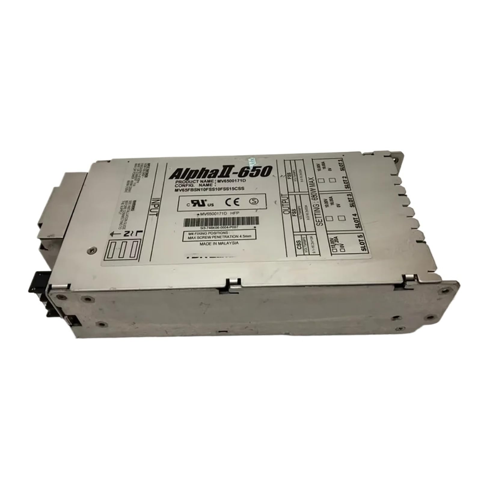 650W Industrial Equipment Power Supply, MV6500171D AlphAII-650 Original