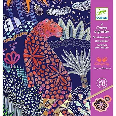 DJECO Lush Nature Scratch Cards, Multicolor Cover