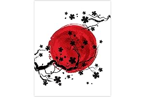 Elegant Cherry Blossom Wall Art: Unframed Floral Masterpiece for Home Decor
