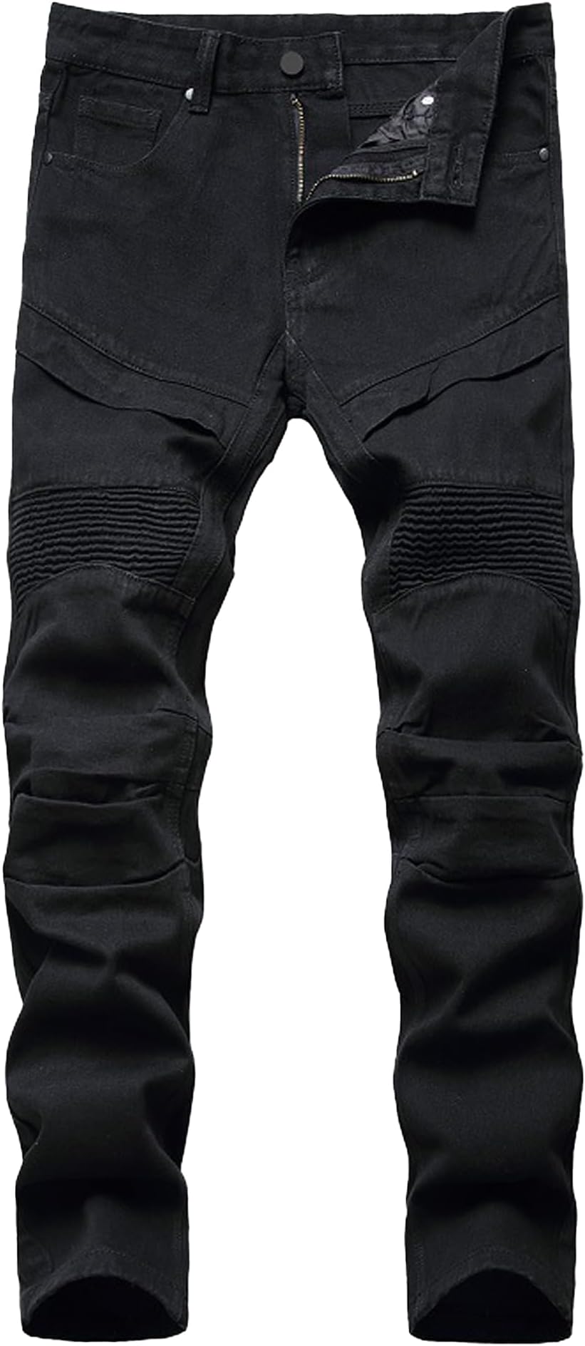 Men's Jeans Slim Fit Stretch Skinny Ripped Jeans for Men Stacked Distressed Straight Pants