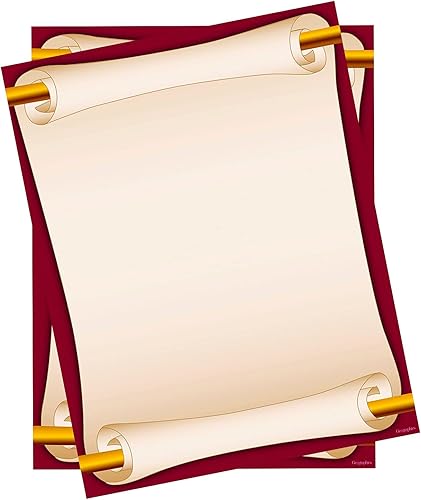 Geographics Papel membrete de color burdeos, papel de diseño de 24 libras, 8.5 x 11 pulgadas (paquete de 100)
