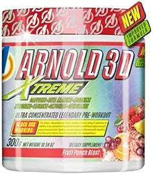 Pre-Workout - Arnold 3D Xtreme 300g - Arnold Nutrition - Sabor Fruit Punch (Ponche de Frutas)