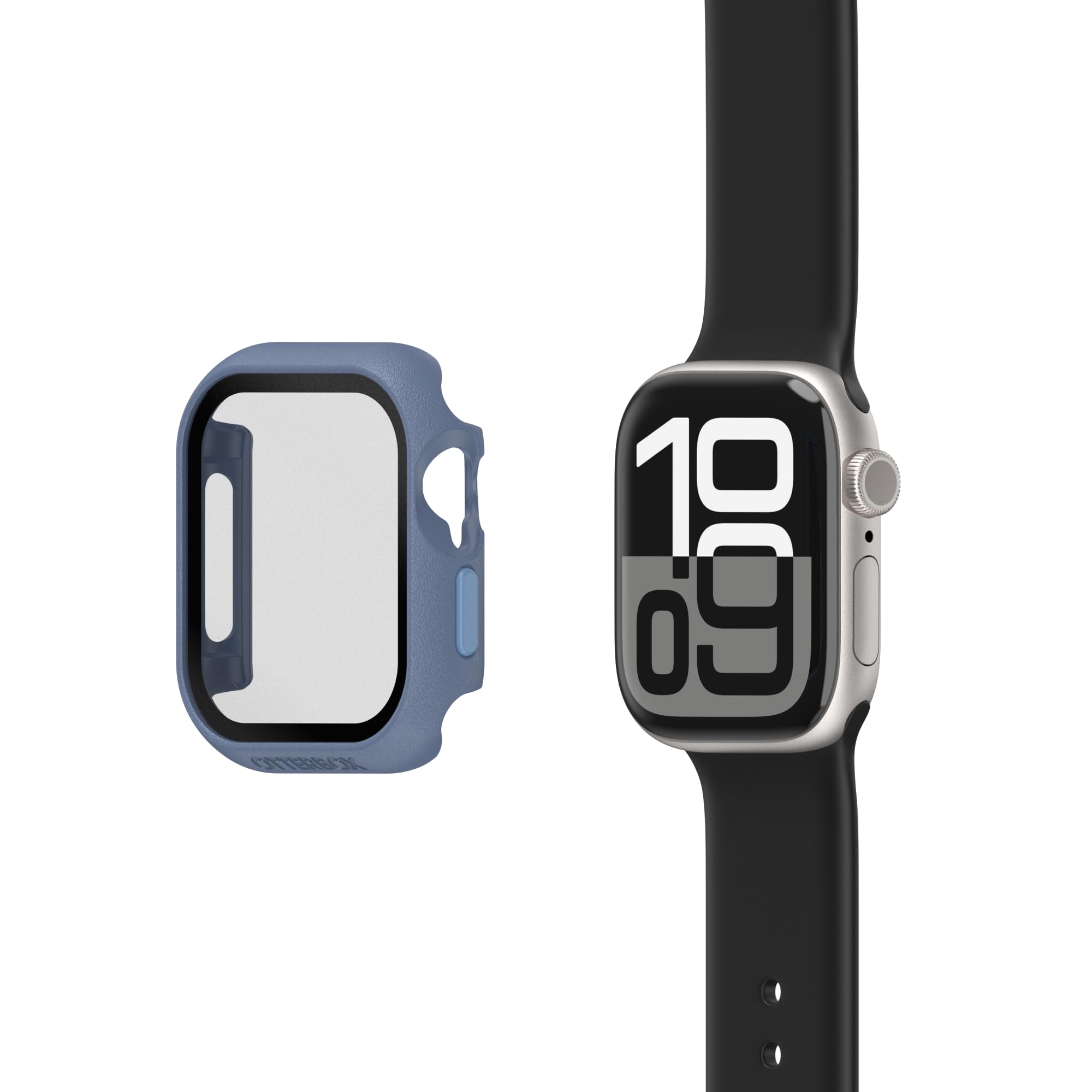 OtterBox Bumper Eclipse, Apple Watch Series 11/10-42mm, Blu | Bumper e Vetro Temperato, anti urti e cadute, sottile e protettivo per schermo e bordi
